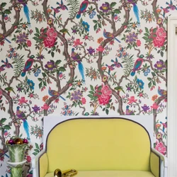 Papel tapiz de pájaro de flores clásicas americanas personalizadas, papel tapiz de pared de fondo de TV de dormitorio, papel de pared de sala de estar, decoración del hogar