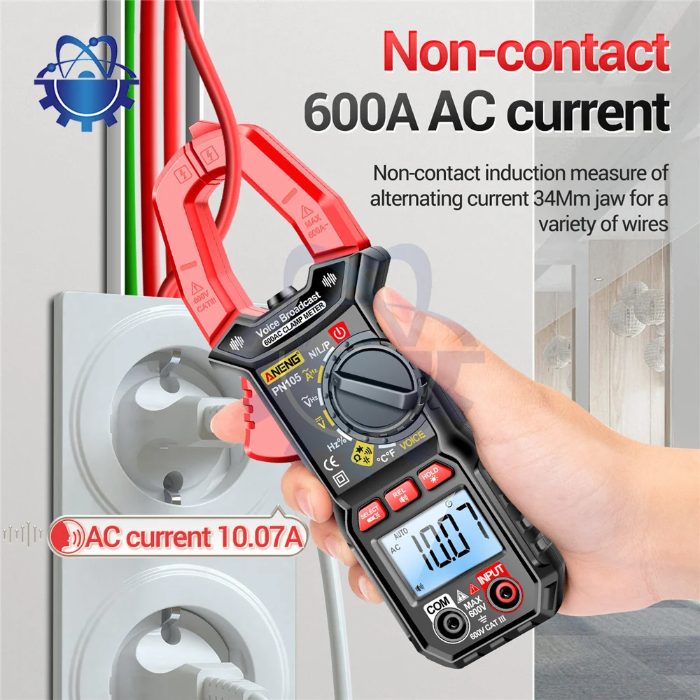 New ANENG PN105 Digital Clamp Multimeter Meter 6000 Counts Professional True RMS AC/DC Voltage Current Tester Hz Capacitance Ohm