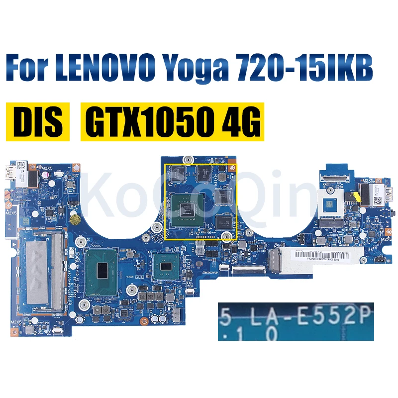 Imagem -04 - Placa-mãe Portátil para Lenovo Yoga La-e552p 72015ikb Notebook Mainboard Gtx1050 4g I77700hq 5b20n67893 5b20n67893