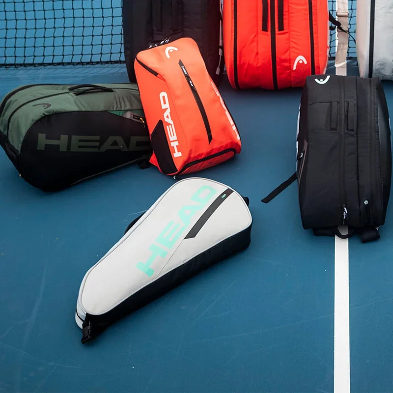 HEAD Tour Black Large Capacity for 4-5 Rackets Shoulder Tennis Sports Racket Bag Court Bag Without Shoes Compartment Tennis Bag