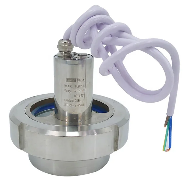 

Популярная распродажа DN50, санитарная нержавеющая сталь AISI316L AISI304, пищевой класс DIN, новый стиль, смотровое стекло Union типа со светодиодной линией