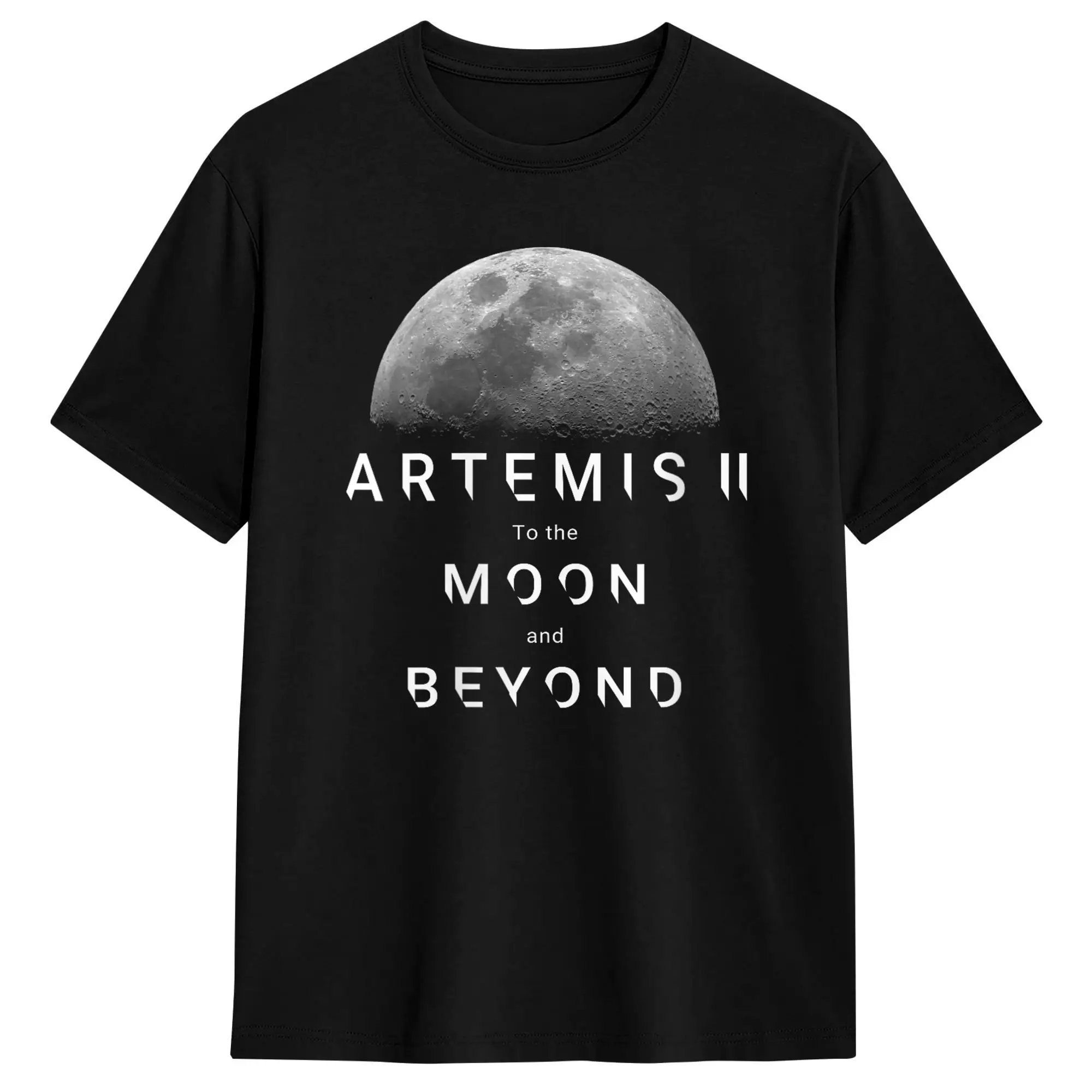 Men's Artemis 2 Launch to The Moon and Beyond T Shirt  Pure Cotton Clothes Vintage Short Sleeve O Neck Tees Gift Idea T-Shirt