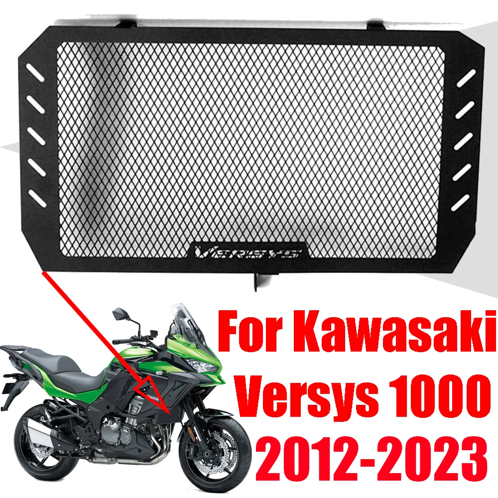 Cubierta protectora para radiador de motocicleta, Protector de rejilla para KAWASAKI Versys 1000 KLE1000 Versys1000 2012-2023, accesorios