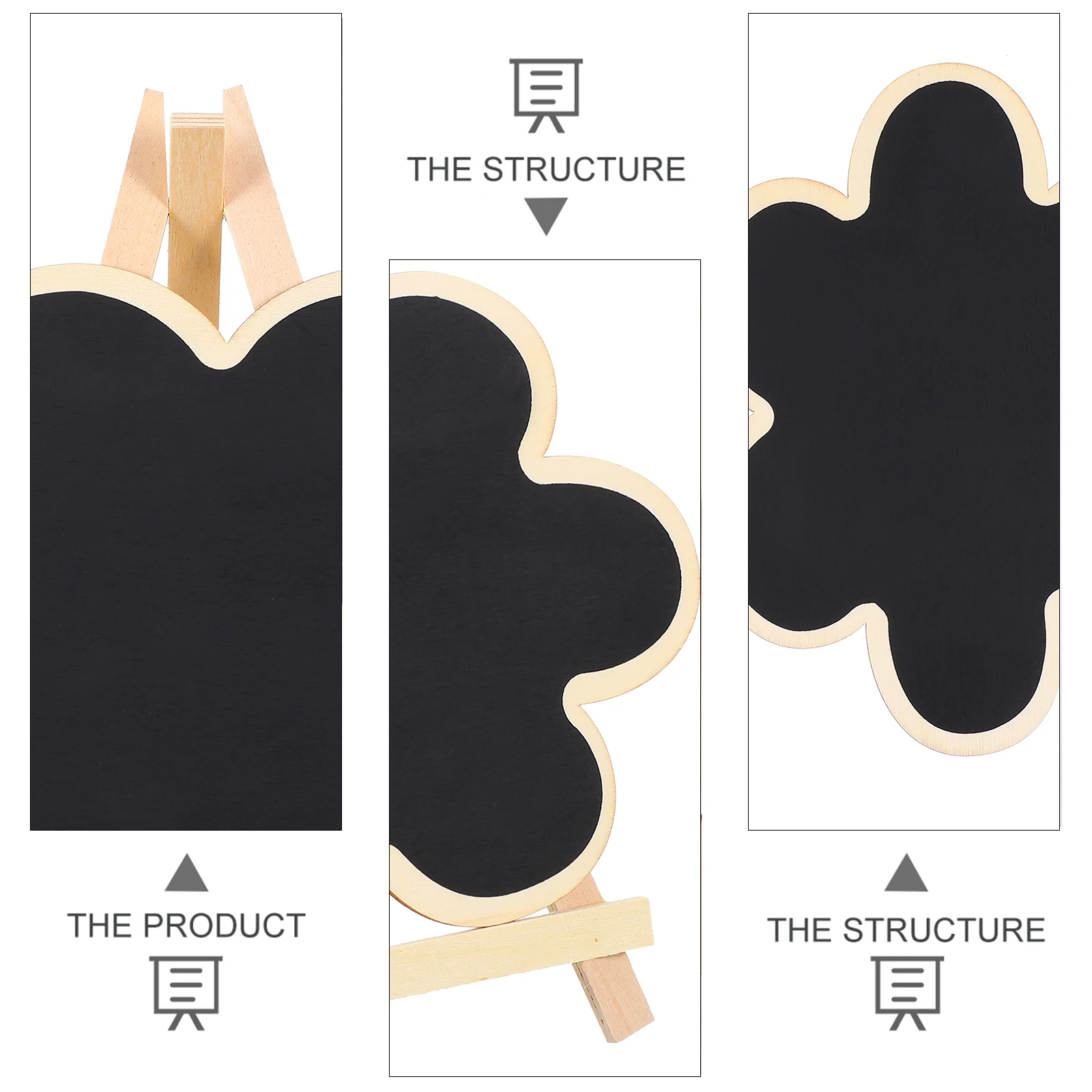 1 шт., вертикальная вывеска для классной доски, деревянная настольная подставка для доски, декоративная доска для письма, домашний офис, детское украшение для вечеринки, дерево