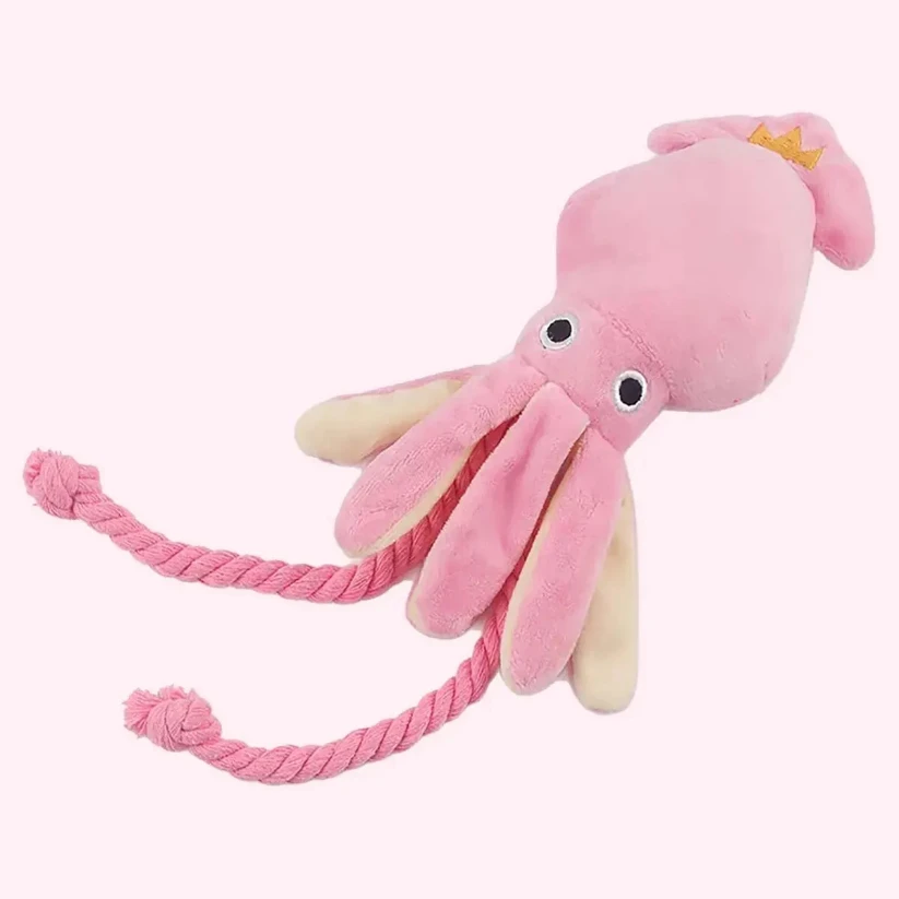 

Supet Pet Octopus Plush Rope Toy Is Bite-resistant, Fun and Interactive, Suitable for Indoor and Outdoor Use