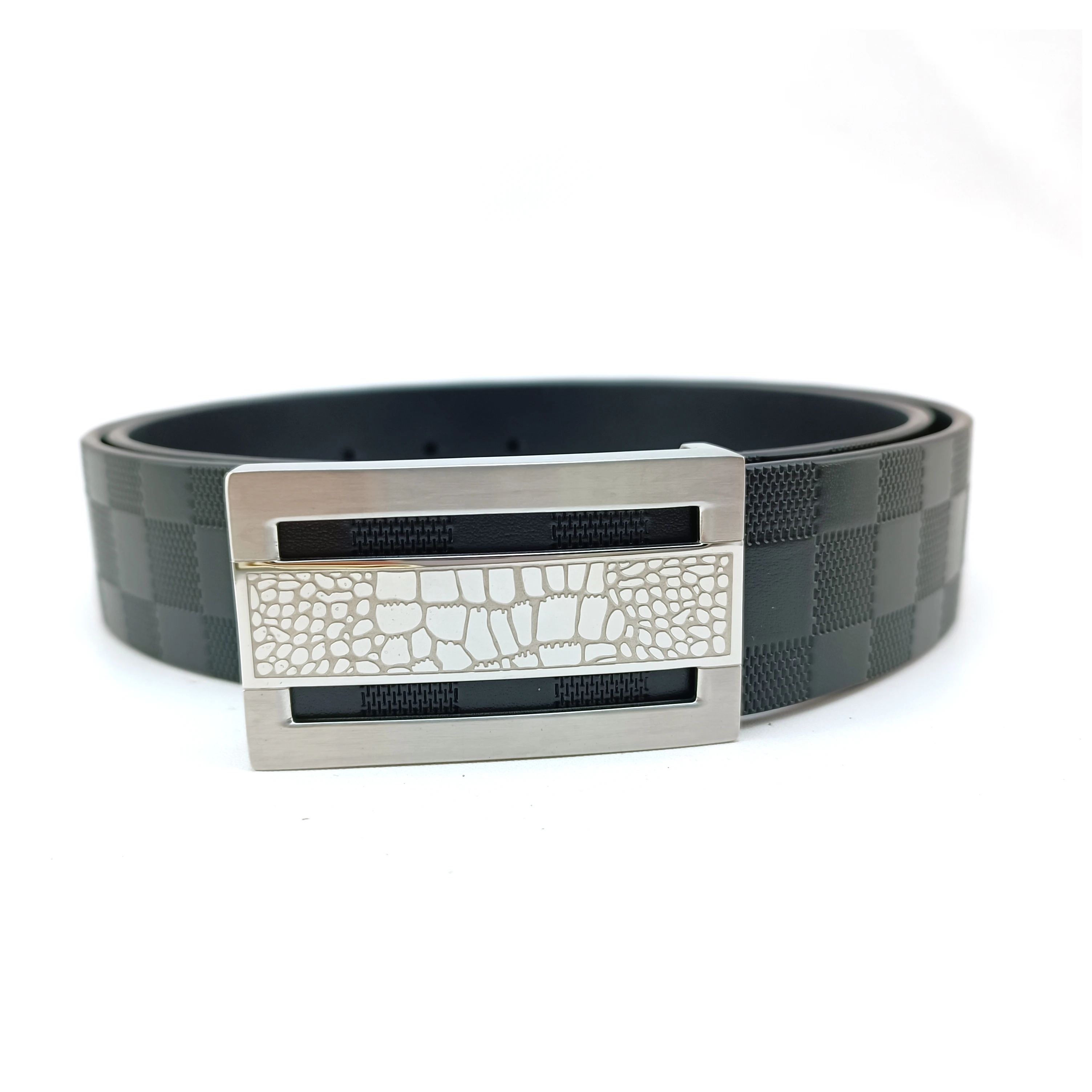 

Men's extended belt, high-end stainless steel belt buckle, fashionable and trendy belt 3.8cm