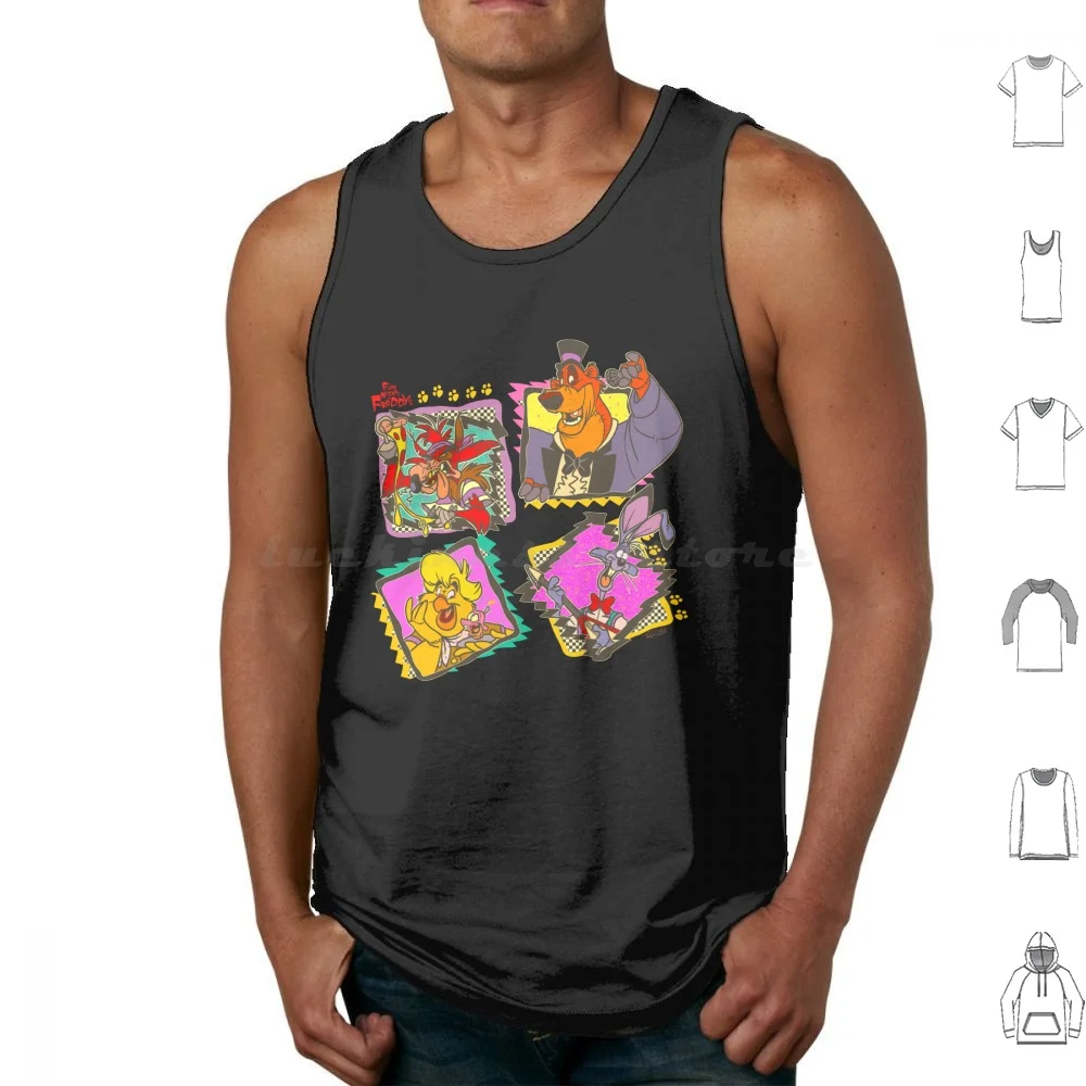 Five Nights At Tank Tops Vest Sleeveless Fnaf Five Nights At Fazbear