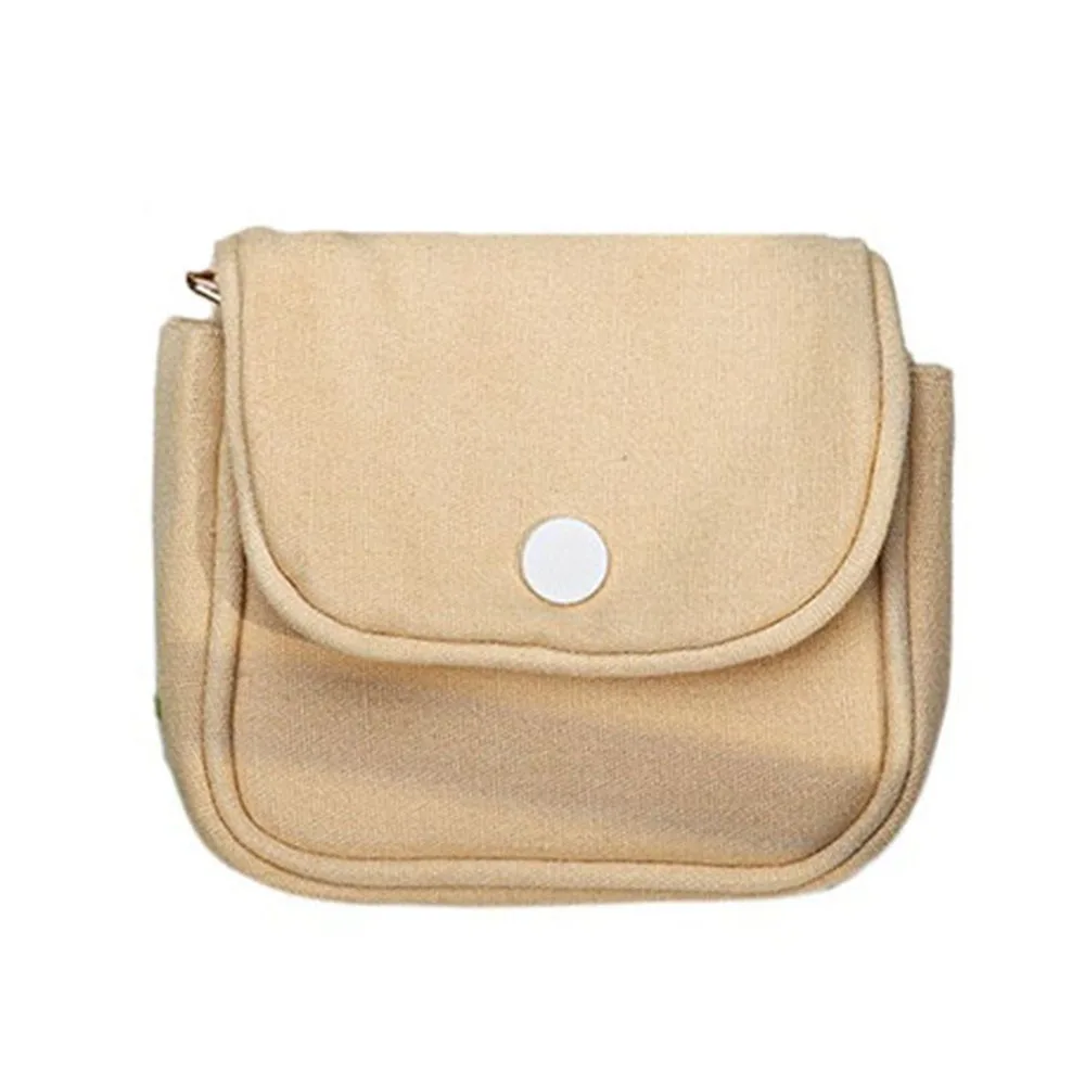 

Canvas Mini Portable Coin Purse Solid Color Key Case Student Simplicity Wallet Card Organizer Headphone Bag Portable Card Holder