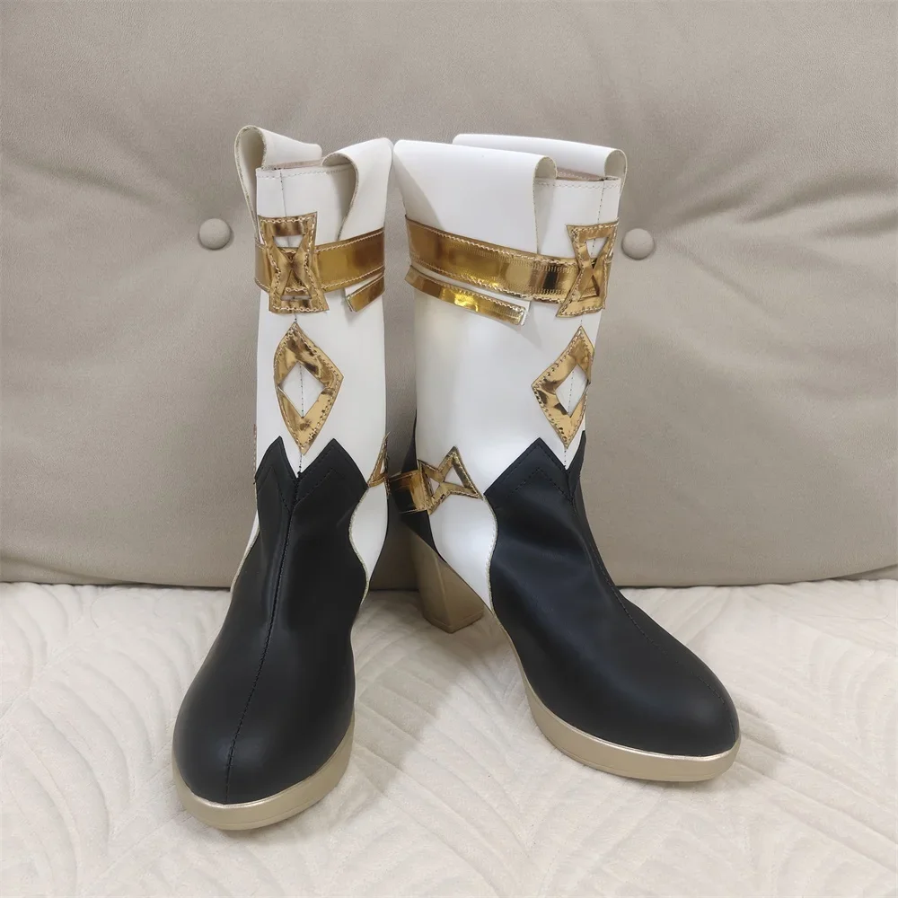 CosplayGame Genshin Sethos تأثيري أحذية تأثير Sethos تأثيري حلي ملحق الدعائم بولي Leather الجلود Sethos تأثيري لعب الأدوار Sh