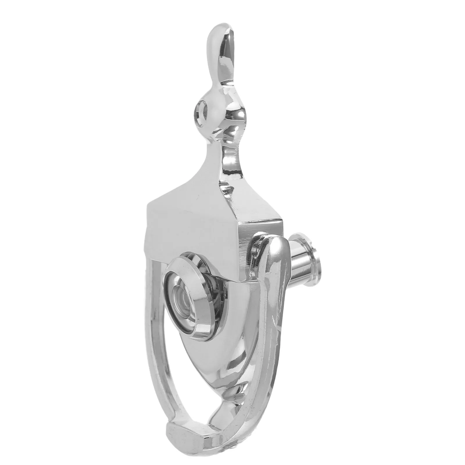 Vintage Door Knocker Ring with 14Mm Wide Angle Peephole Zinc Alloy Retro Style Entrance Door Security Viewer for Front Wooden