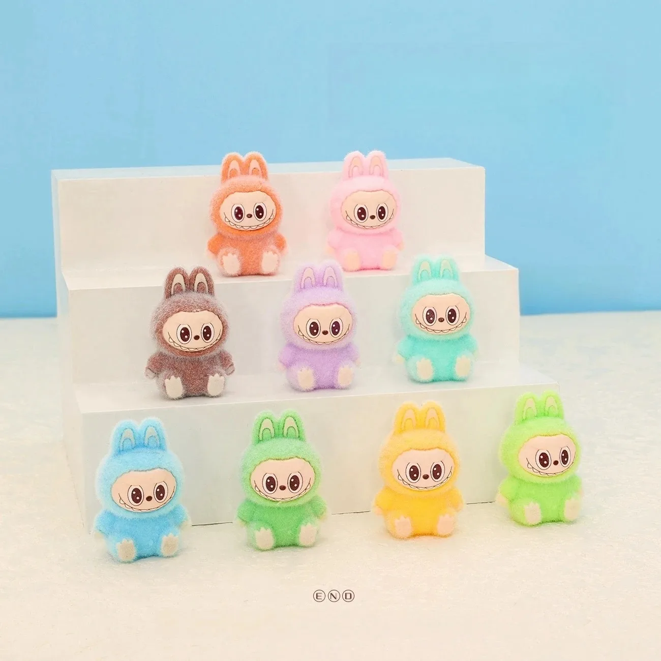 جميل Lububu أنيمي توافدوا DIY عمل الشكل الزخرفية قلادة سطح المكتب Kawaii دمى سيارة الحلي لعبة هدايا عيد الميلاد