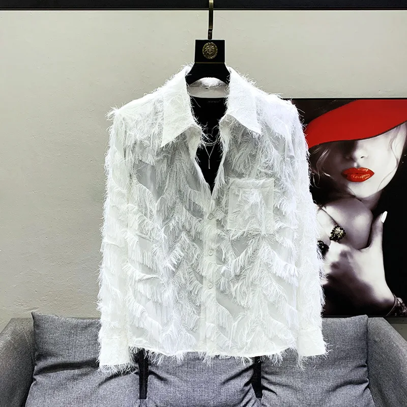 

Long-sleeved Shirt Men's Spring and Autumn New Trendy Brand Handsome Business Temperament Striped Shirt Slim Inch Shirt