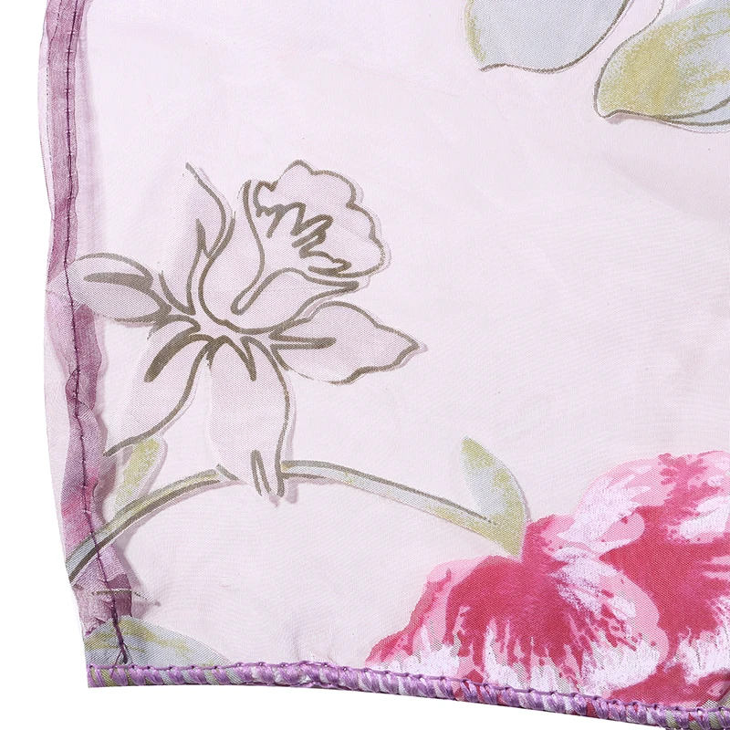 

Curtains Home Decoration Living Room Bedroom European Style Minimalist Large Flower Transmitting Utility Gauze Curtains