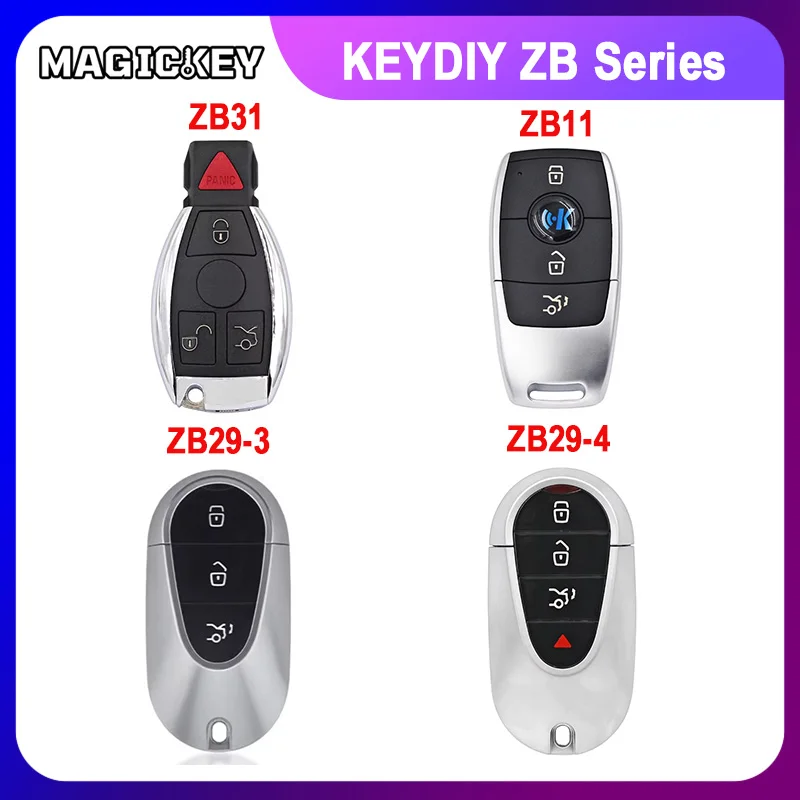 KEYDIY  ZB29-3/ZB29-4/ ZB31/ZB11 Smart Key ZB Series Multiple Remotes for KD-X2 KD-MAX KD-X4 Programmer for BENZ Car Keys