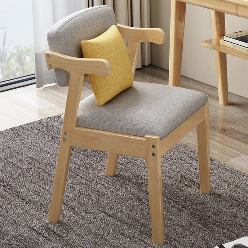 //Solid Wood Adjustable Bull Horn Chair Kids Learning Dining Office Chairs Lounge Living Room Hotel Chairs