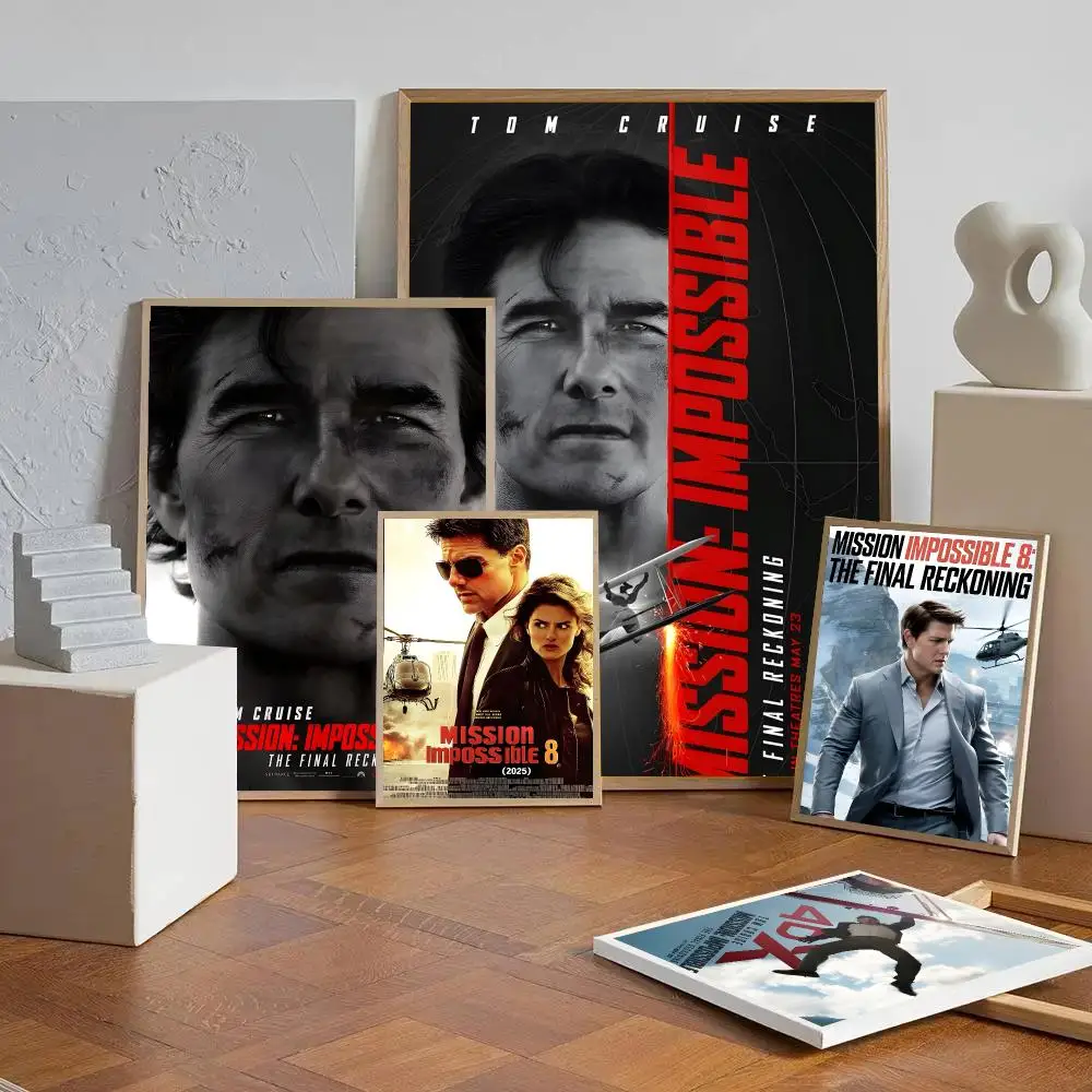 M-Mission I-Impossible The Final Reckoning Poster Self-adhesive Art Waterproof Paper Sticker Coffee House Wall Decor