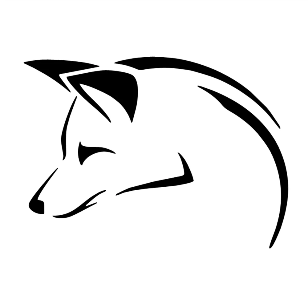 

15CM*11CM Wildlife Fox Vinyl Car Stickers Waterproof for Hood Bumper - Animal Adventure Auto Body Decor Accessories