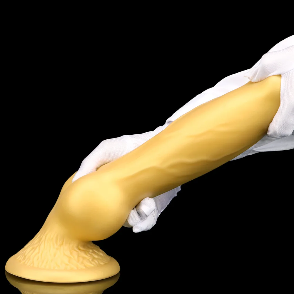 Gouden Hond Dildo Vlees Realistische Enorme Hond Dildo Dier Vagina Anale Kont Super Simulatie Dikke Dildo Producten Vrouwen Seksspeeltjes