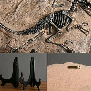 Kreative Dinosaurier Fossilharz Crafts Retro Dekoration Tierstatue in der Miniatur -Innenräume Wohnzimmerdekoration 8 Hauptverkäufe fossiler Harz - №1