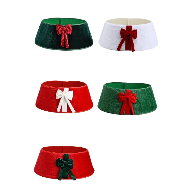 Vorderer Akzent-Weihnachtsbaumrock, geteilte Rückseite, Weihnachtsbaum-Basisabdeckung für Innen- und Außendekoration, 3 x – Detail 1