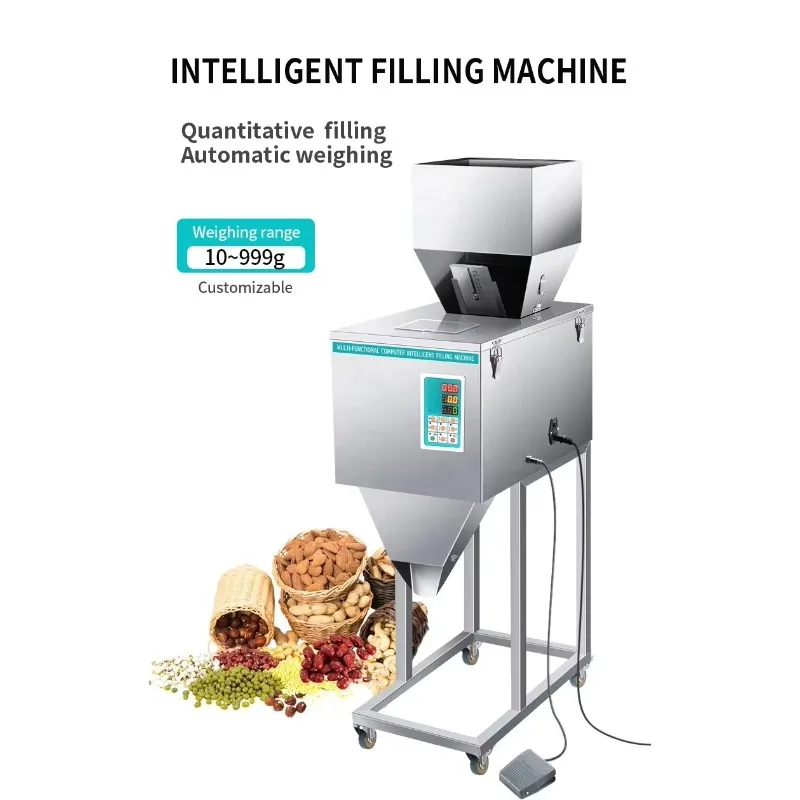 

1-999g Automatic Bag Powder Filler Granule Weighing Filling Machine For Seed Grain Food Packing Machine