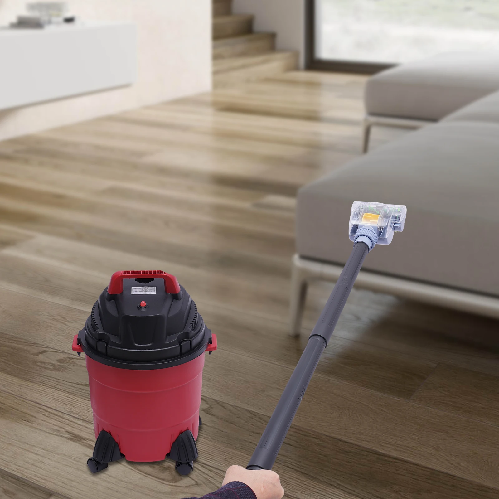 3 in 1 Wet Dry Vacuum Cleaner, 4 Gallon Portable Wet Dry Vac Floor Cleaner with Blower Function for Garage, Car, Home & Workshop