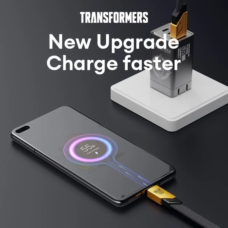 Transformers TF-A08 Magnetic Absorption New Data Cable 6A Super Fast Charging Type-C Intelligent Chip USB PD Port PD interface