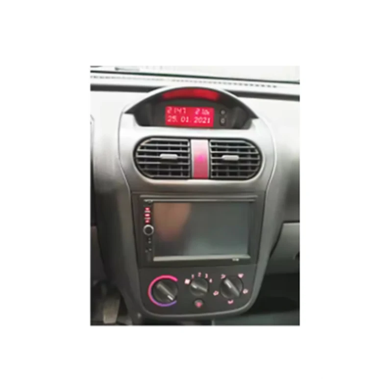 7INCH Car Radio Fascia For Opel Corsa C Agila Astra G Combo Vivaro Vectra Tigra Omega B Dash Kit Frame Stereo Panel Bezel