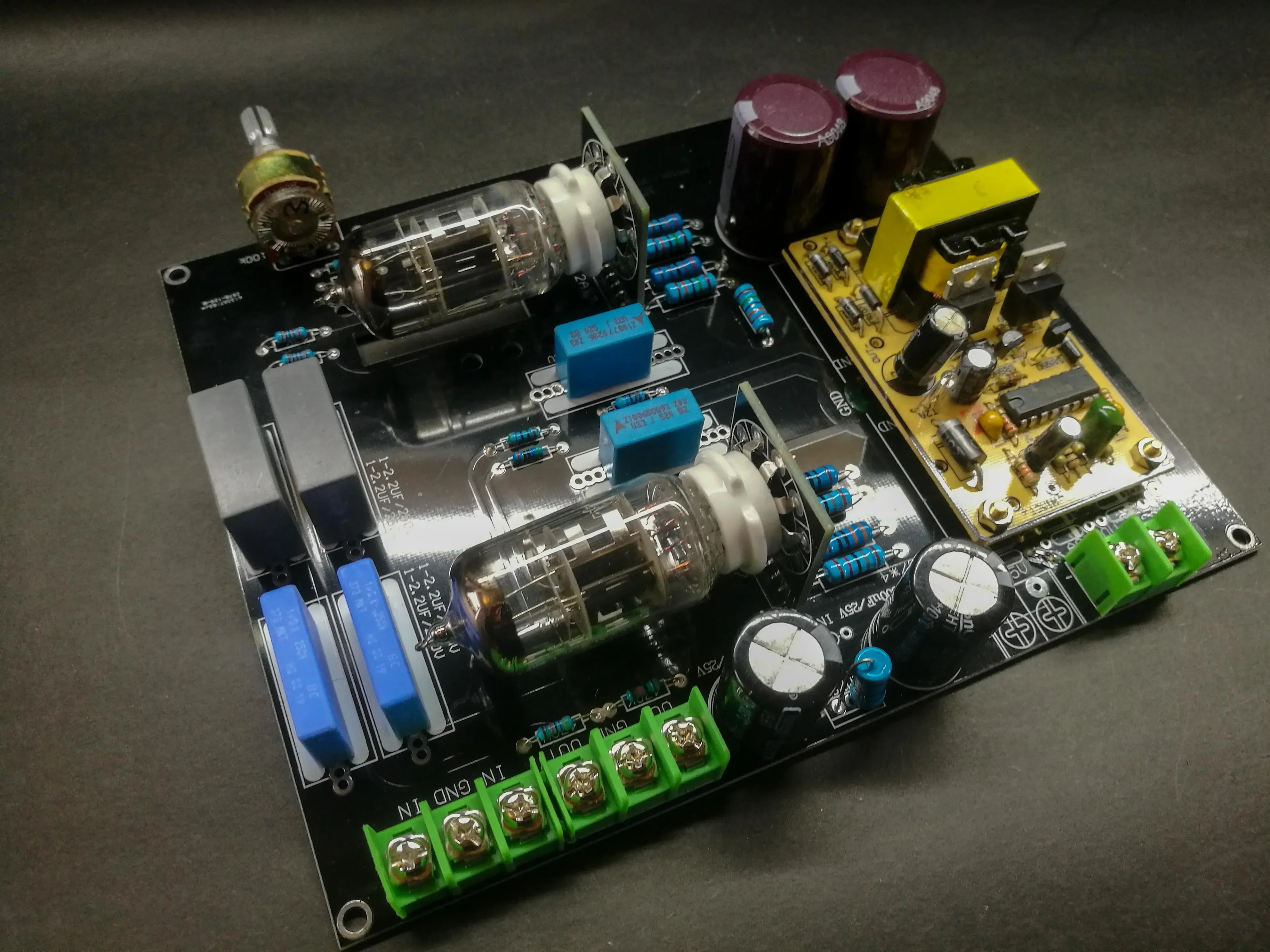 Tube électronique de scène avant de Matisse Gallum.com, courant continu, utilisation dans la voiture et la maison, 6N4, 12AX7, DC 12V