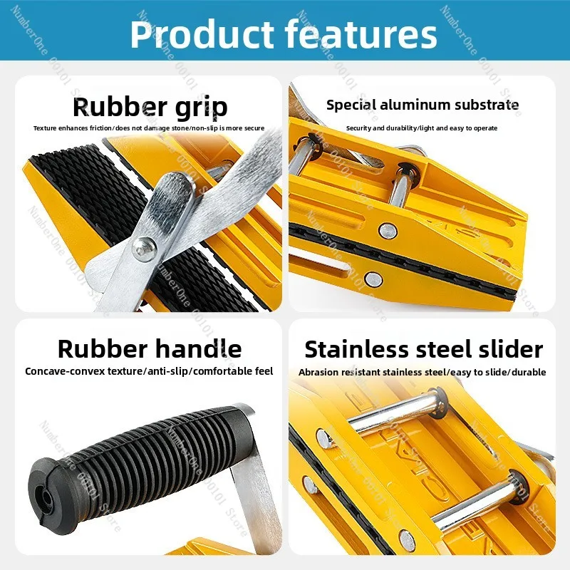 2‑Person Magic Clamp, Stone Slab Glass Marble Panel Lifter, Heavy‑duty Carrying Clamping Tool