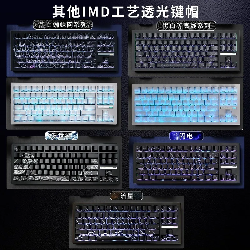 Zoromha ZH870 سماعة لاسلكية تعمل بالبلوتوث لوحة المفاتيح الميكانيكية ثلاثي الوضع RGB حشية مبادلة ساخنة مخصصة الألعاب مكتب لوحة المفاتيح ألعاب الهدايا