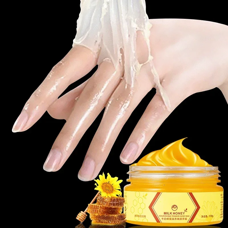 Magical Milk Honey Hand Mask Hand Wax Moisturizing Bright Skin Care Exfoliating Calluses Hand Film Hands Care Cream 110g