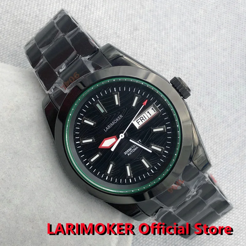 

LARIMOKER 36mm/39mm Case New 24Jewels NH36A Movement Self Winding Men Watch Weekday Date Sapphire Glass