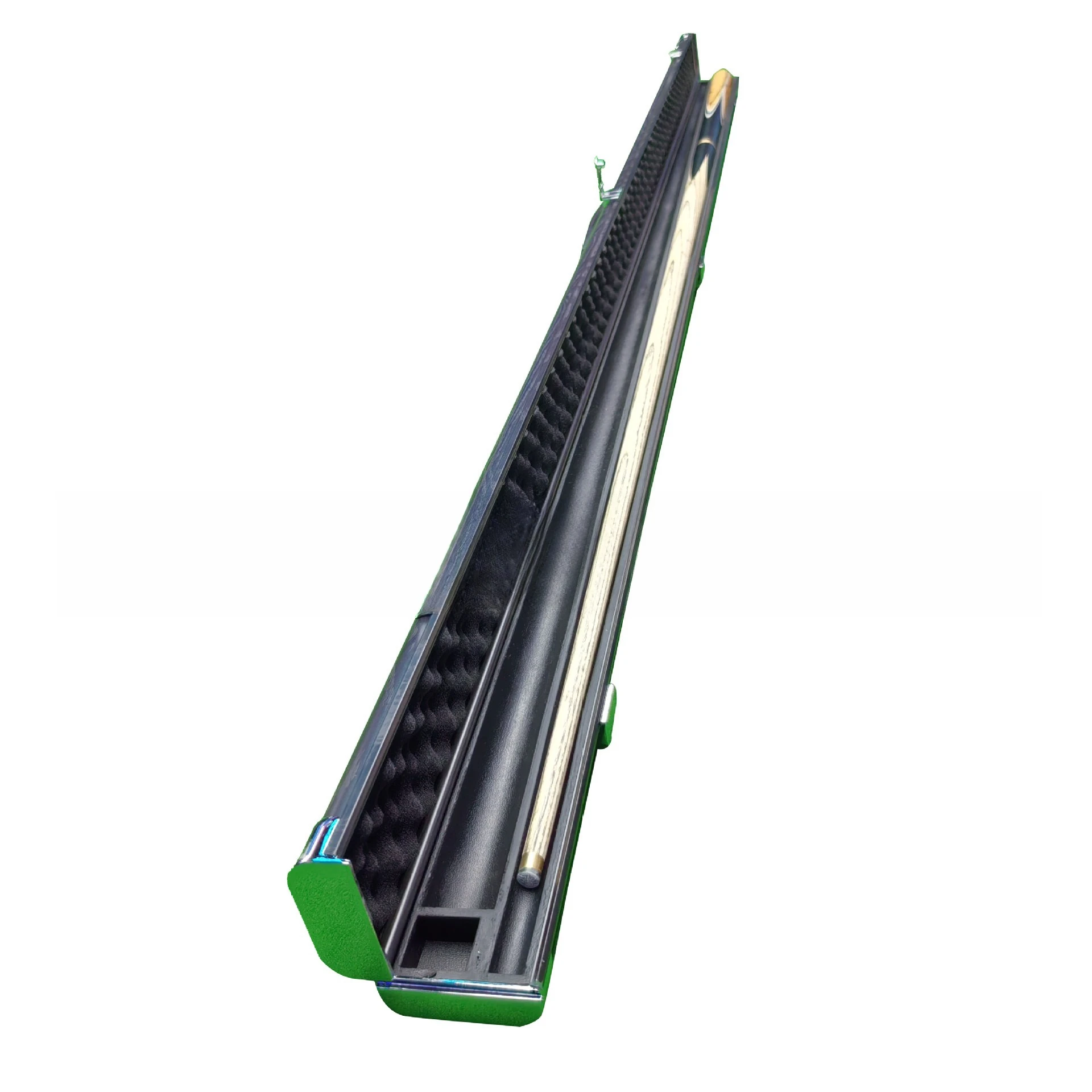 

Aluminum alloy billiard club storage box Small head snooker single through rod with choke grid double slot rod box