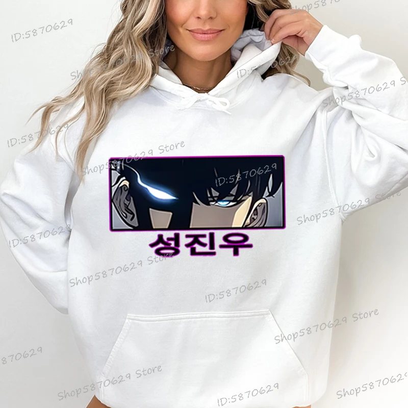 Sung Jin-woo Solo Leveling Hoodies Men Women Anime Apparel Fashion Streetwear Hoodie Gift for Anime Fans Sung Jin Woo Costume