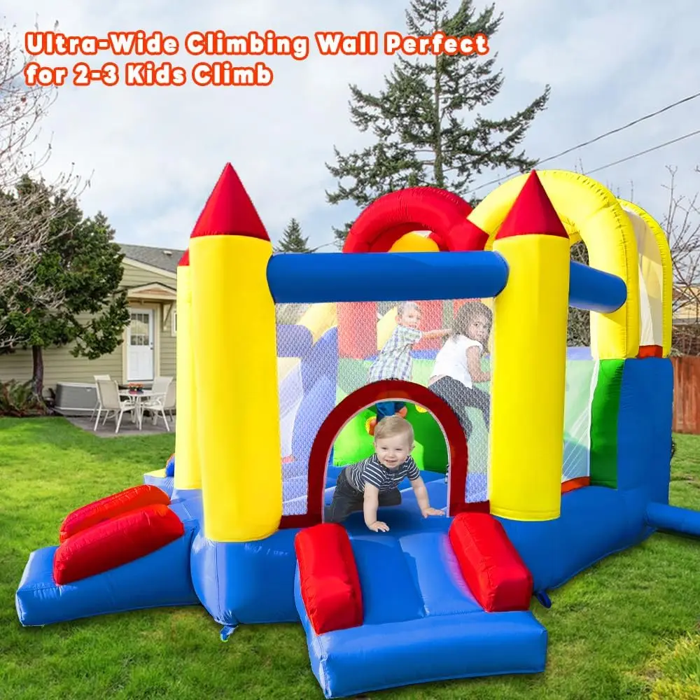 Bounce House for Kids 3-8 yr, Bouncy House Accommodate 4-6 Kids, Fun and Safe Indoor/Outdoor Play (12.3'Lx10'Wx6.3'H)