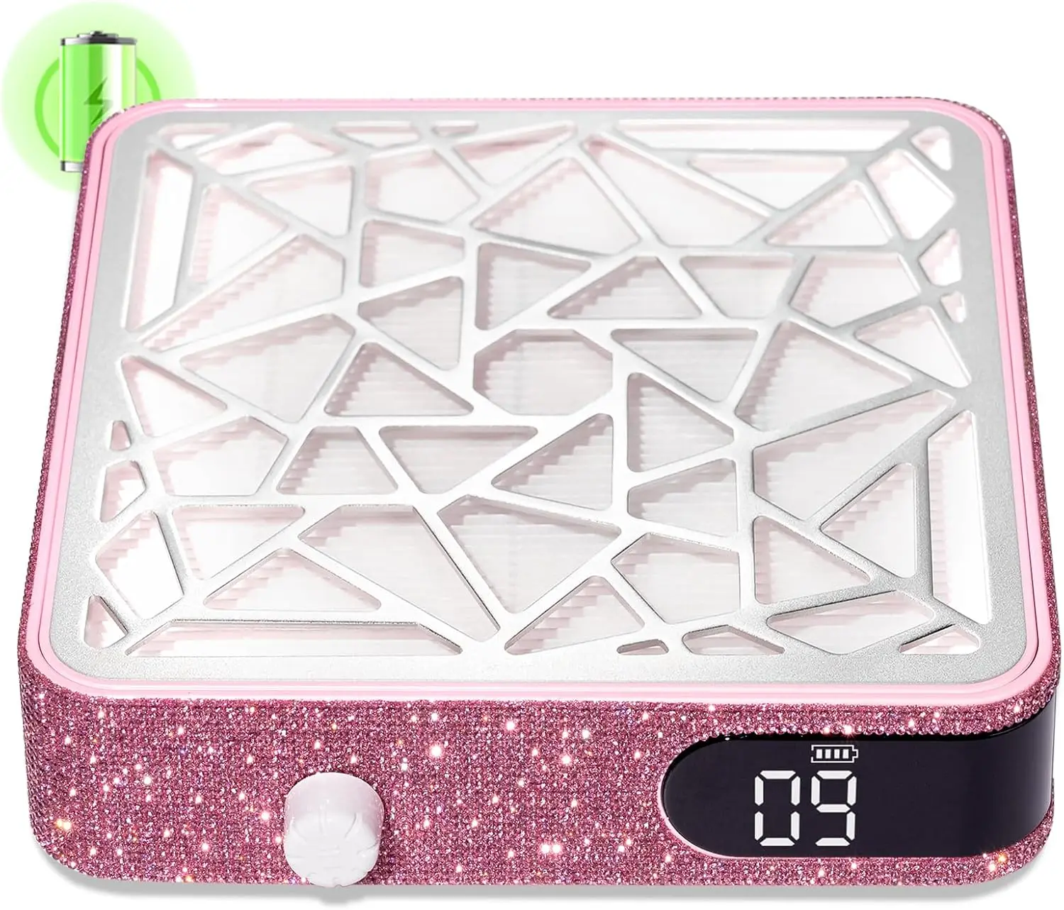 

Cordless Nail Dust Collector, Powerful Vacuum Fan for Acrylic Nails, Low Noise, Rechargeable, Pink Diamond