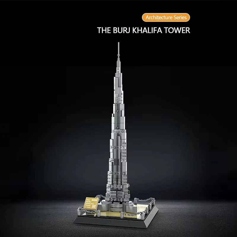555-delige City Series Burj Khalifa-bouwset,'s werelds hoogste wolkenkrabber architectuurmodel voor woondecoratie, cadeau voor volwassenen