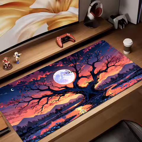 Landscape design of giant ancient trees Mouse Pad Desk Mat XXL gaming mats gamer pc accessories keypad expansion mousepad