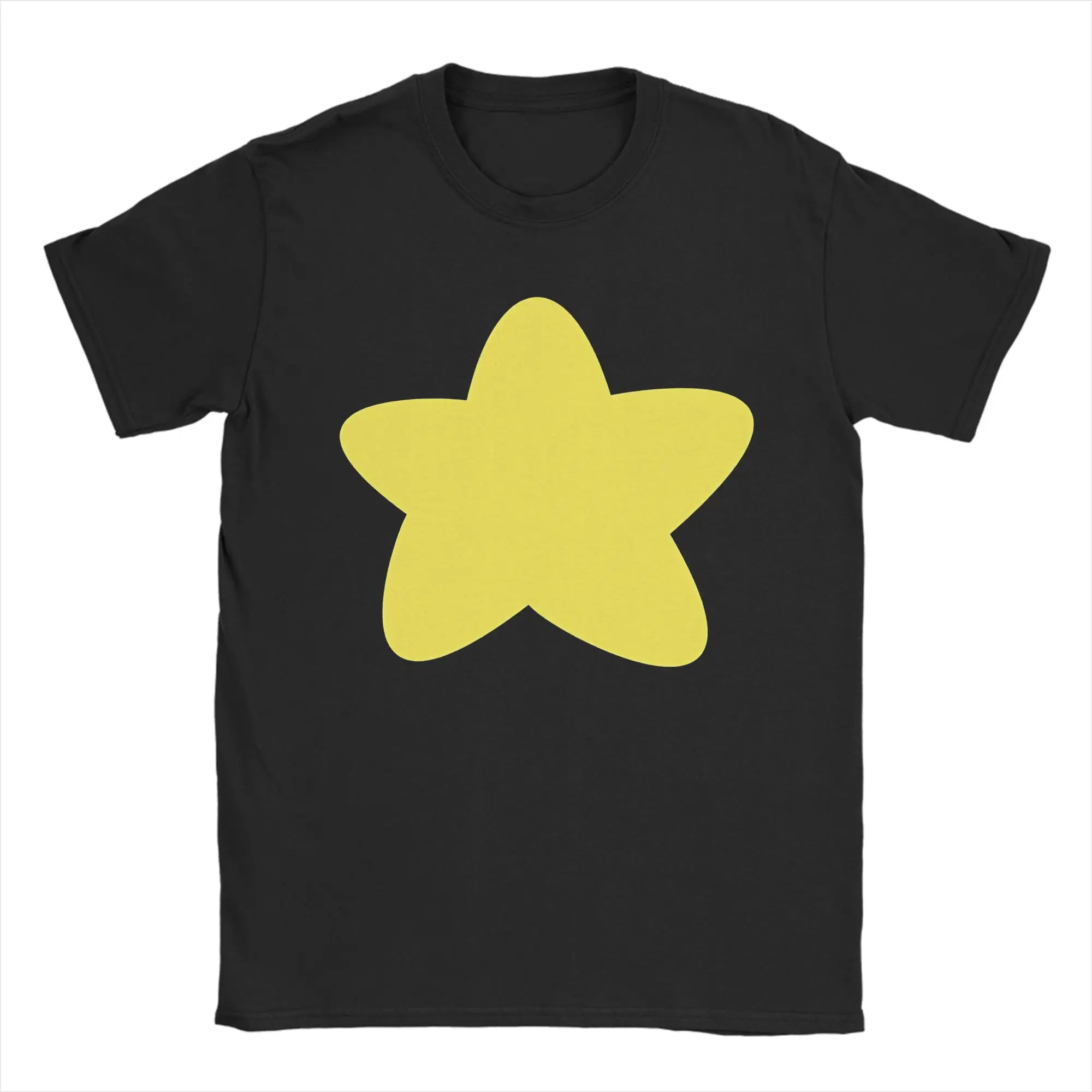 Men's  Steven Universe Star Cartoon T-Shirts Pure Cotton Tops Summer Vintage Short Sleeve T Shirt Round Neck Tshirt Big Size 6XL