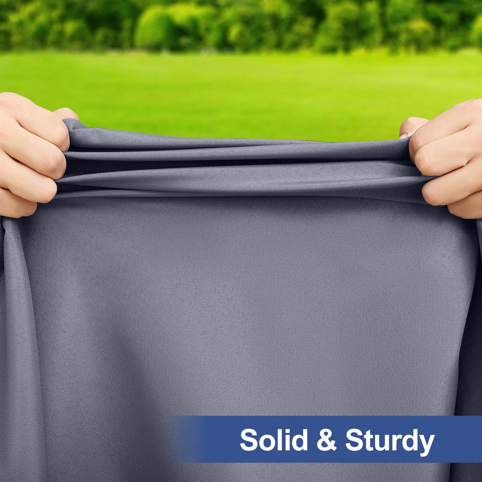 Homaxy مستطيل الجدول يغطي البوليستر مطاطا المجهزة حامي الطاولة للعشاء في الهواء الطلق نزهة التخييم مفارش المائدة للماء