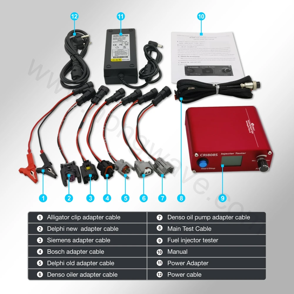 Update CRI808S Piezo AHE Solenoid For Siemens Common Rail Injector Tester With Bluetooth Wireless Control Common Rail Test