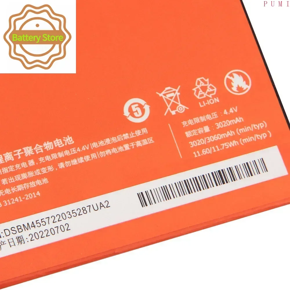 BM45 Phone Replacement Battery For Xiaomi Redmi Note 2 Note2 Redrice Note2 Batteries 3060mAh