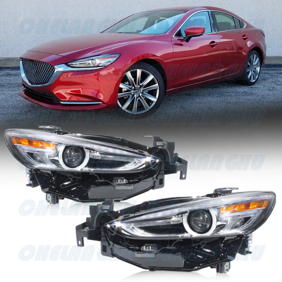 

Для Mazda 6 (версия для США) AFS 2018-2021 гг., 1 пара передних светодиодных фар (фары головного света, ходовые огни), автомобильные аксессуары, без функции AFS.