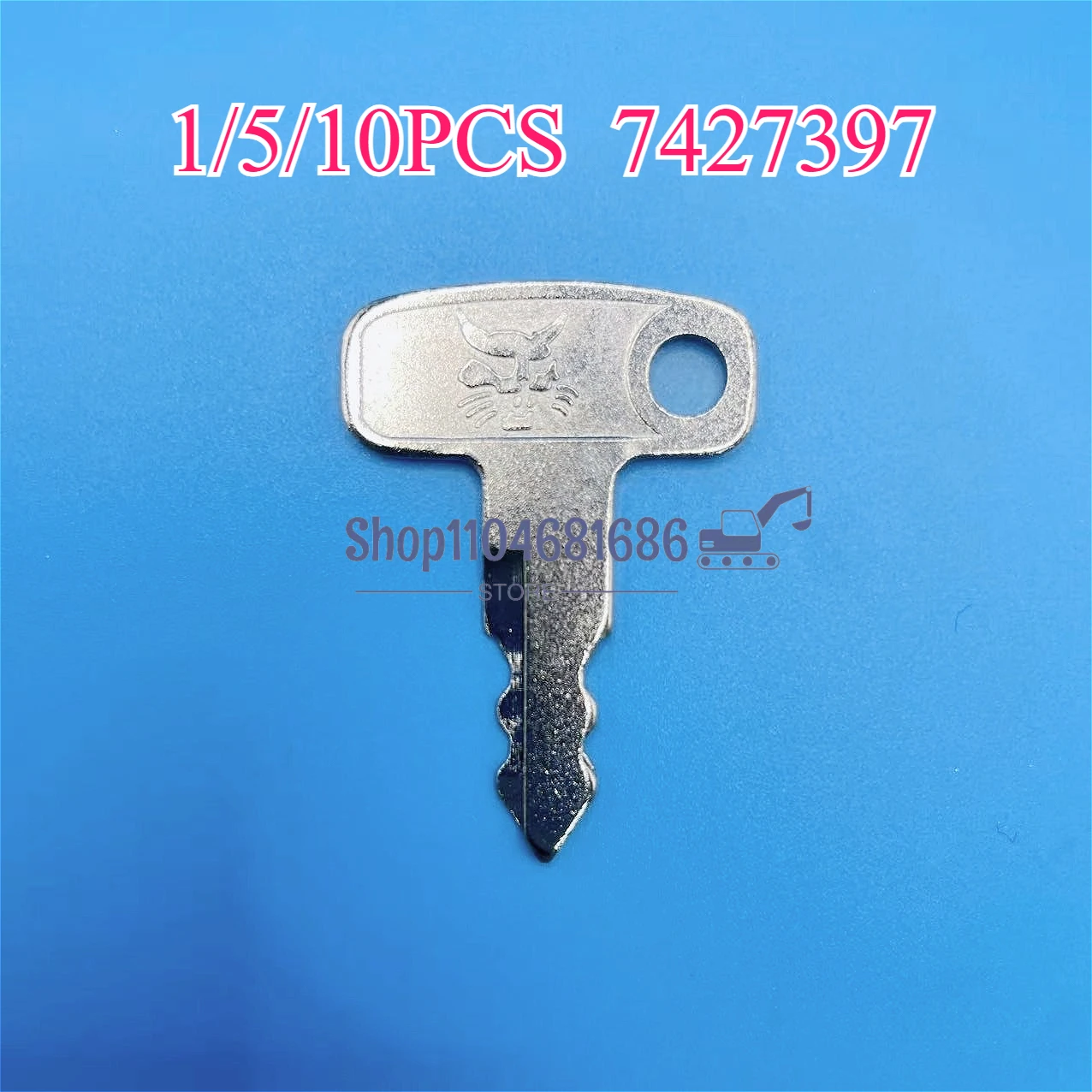 

1/5/10pcs Ignition Start Starter Key 7427397 for Kioti Bobcat Tractor Fit CT1021 CT1025 CT2025 CT2025H CT2023 CT2035H CT2040