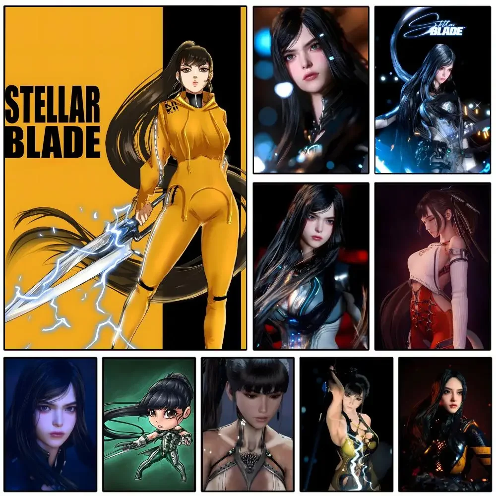 Game SSS-Stellar Blade Poster Self-adhesive Art Waterproof Paper Sticker Coffee House Wall Decor