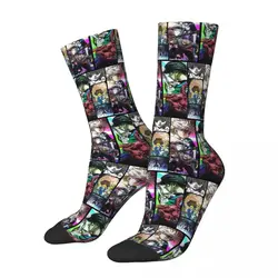 Hunter X Hunter Anime Socks Men Women Polyester Casual Adventure Comic Socks Harajuku Autumn Winter Middle Tube Stockings Gift