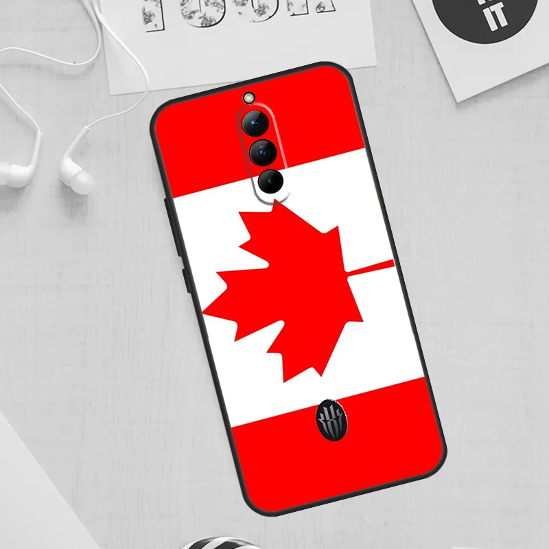 Canada Canadian Flag Cover For Nubia Red Magic 8S 8 Pro Plus 7 7S 6 6S 6R 5S 5G Case For Red Magic 9 Pro Plus