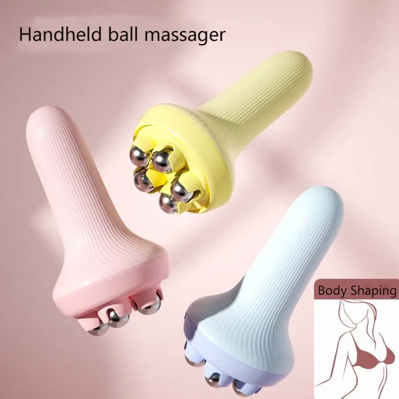 

360 Rotate Thin Face Full Body Shape Massager Roller Ball Handheld Massagers Portable Steel Ball Magnetic Bead Massager massage face massage для массажа масажер для лица face massager foot massager