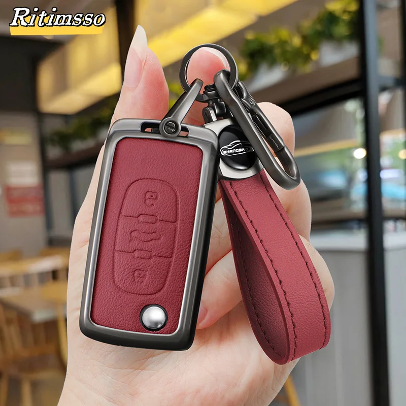 Fashion Alloy Car Flip Key Case Cover Shell Fob for Peugeot 107 207 307 308 407 607 3008 5008 for Citroen Xsara Picasso C5 C6 C8